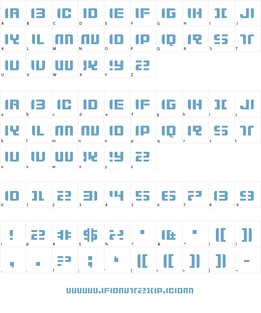 Zdyk Gemini Font Character